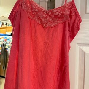 Maurices Coral Lace Trim Camisole